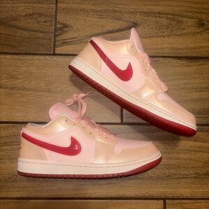 Pink and Red Air Jordan 1 Low SE